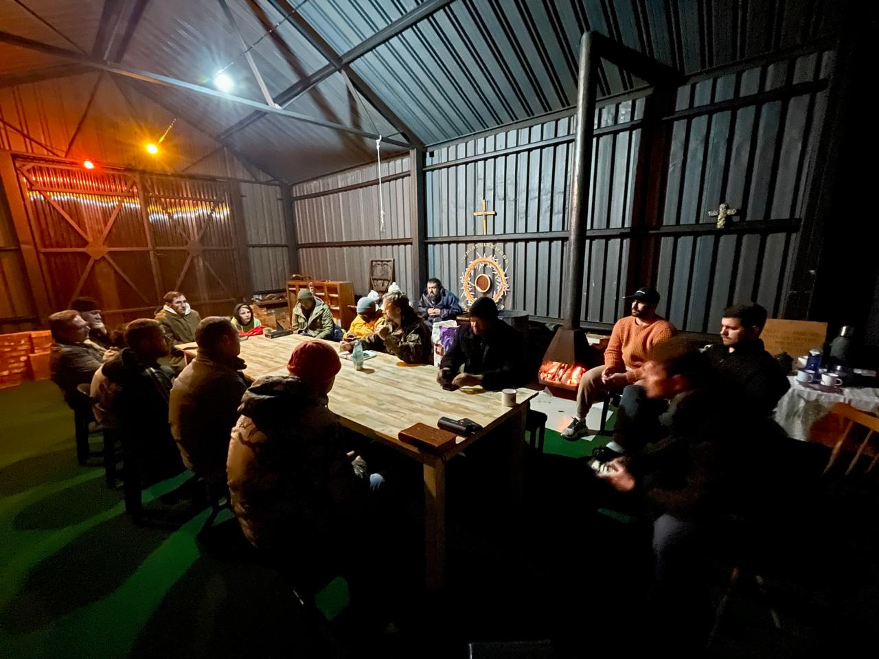 Indoor gathering at Solid Ground